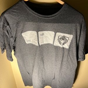 Dr Who Mens Ctl Alt Cyberman Tee Color Gray Size XL